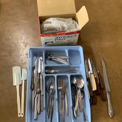 Silverware and hand mixer