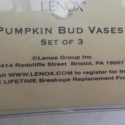 Lenox Pumpkin Vases. (new)