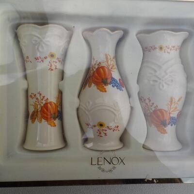 Lenox Pumpkin Vases. (new)