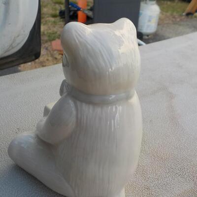 Belleek designer Bear with box.