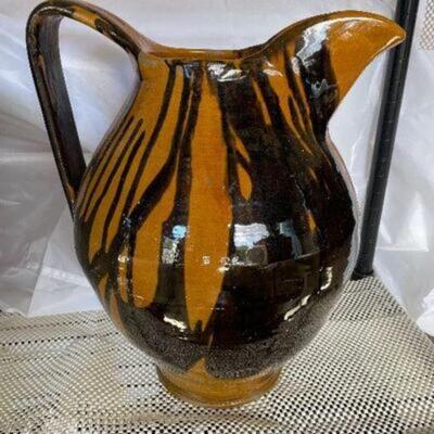 Art - large vintage ceramic pitcher