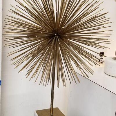 Art Large Mid-Century Stylized Sea Urchin Bronze or Brass Sculpture in the manner of Curtis Jere