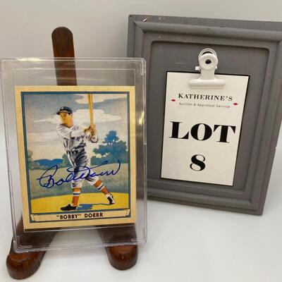 -8- â€œBobbyâ€ Doerr | Signed Card