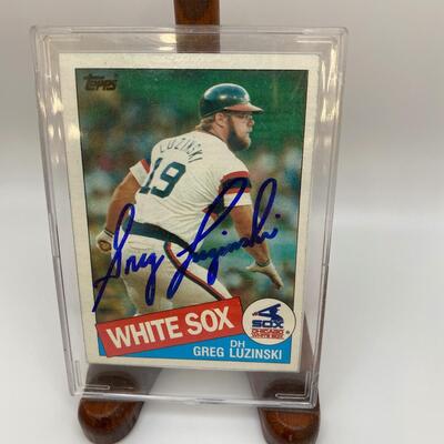 -9- Greg Luzinski | White Sox Signed Card