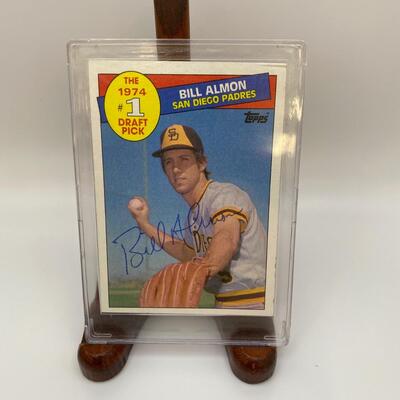 -17- Bill Almon | San Diego Padres Signed Card