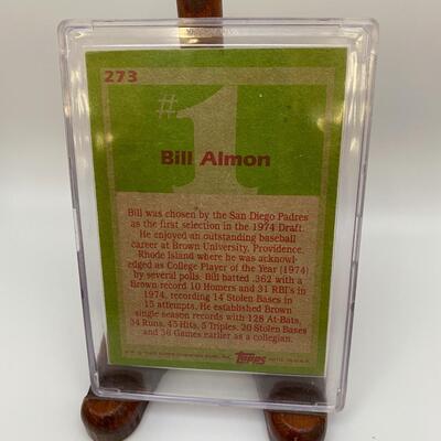 -17- Bill Almon | San Diego Padres Signed Card