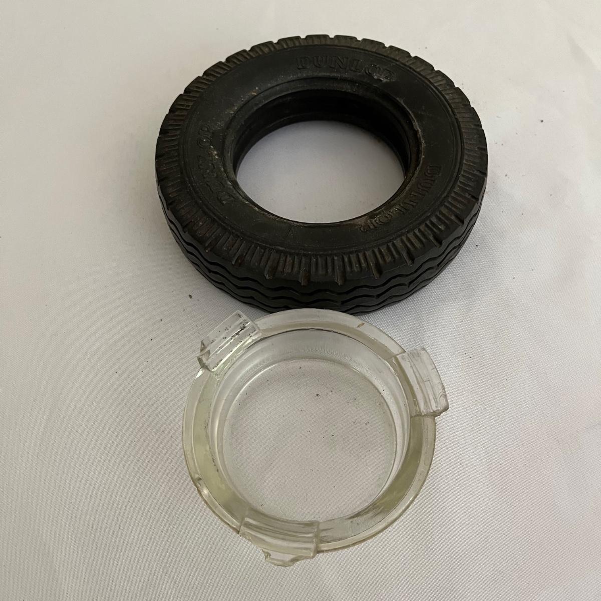 Two Tire Ashtrays & Glass Ashtray (FRMG)