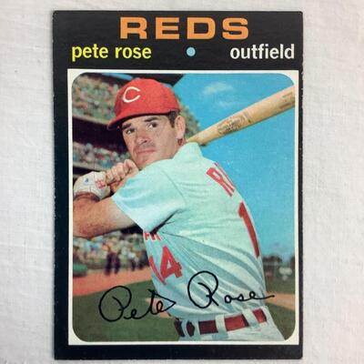 550  1971 Topps Pete Rose Cincinnati Reds #100 Baseball Card
