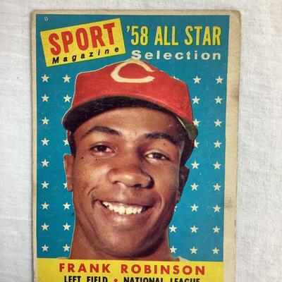 552  1958 Topps All-Star HOF Frank Robinson Cincinnati Reds #484 Baseball Card