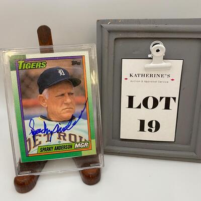 -19- Sparky Anderson | Detroit Tigers Signed Card