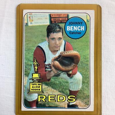 562  1969 Topps Johnny Bench Cincinnati Reds #95 All-Star Rookie Baseball Card