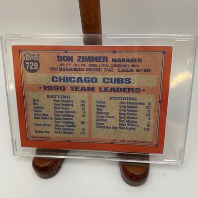-22- Don Zimmer | Cubs Manager Signed Card