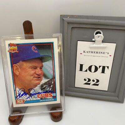 -22- Don Zimmer | Cubs Manager Signed Card