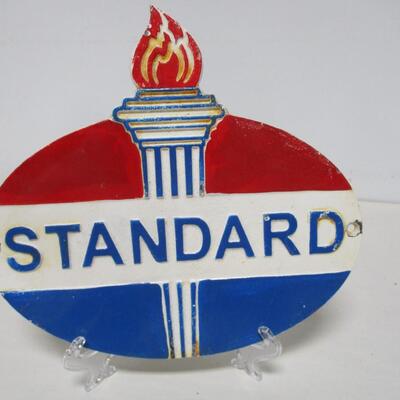 Cast Iron Standard Gas Sign