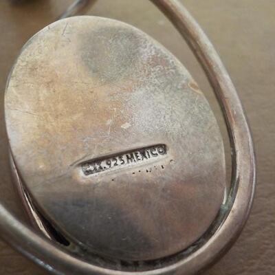 Sterling silver Modern Art design Necklace.