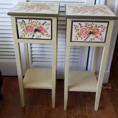 Two small tables