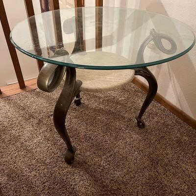 K6-Stone/Glass end table