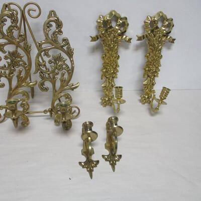 Collection of Brass Regency Design Wall Decor