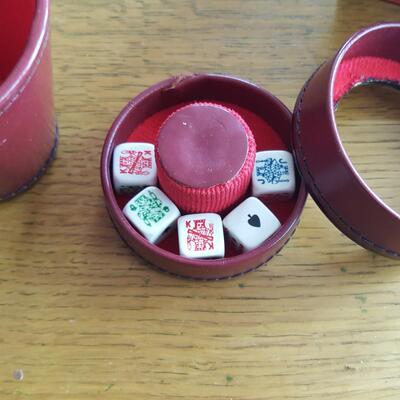 Deluxe Dice Game with Leather Cup