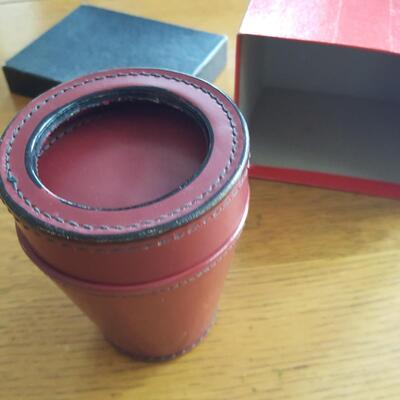Deluxe Dice Game with Leather Cup