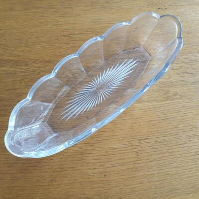 Heisey Glass Long Celery/Vegetable Server - #1