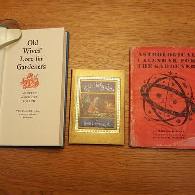 Trio of Small Books of Astrology & Gardening Lore