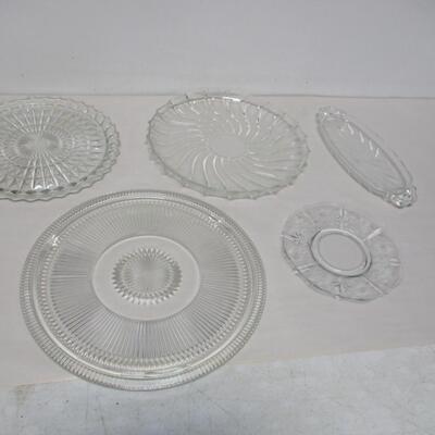 Clear Glass Crystal Serving Dishes