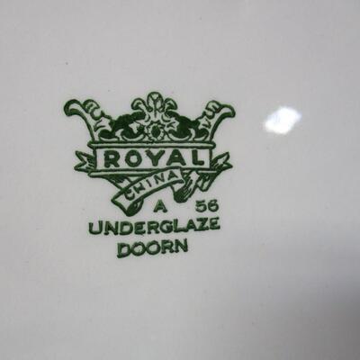 Dover & York Platter - Royal China Underglaze Doorn Blue Onion - Lefton Plate