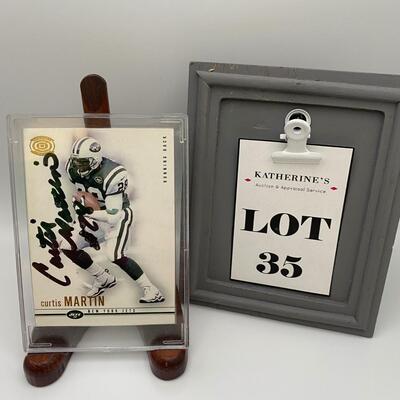 -35- Curtis Martin | New York Jets Signed Card
