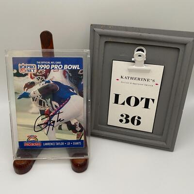 -36- Lawrence Taylor | Giants Signed Card