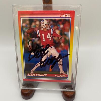 -39- Steve Grogan | Patriots Signed Card