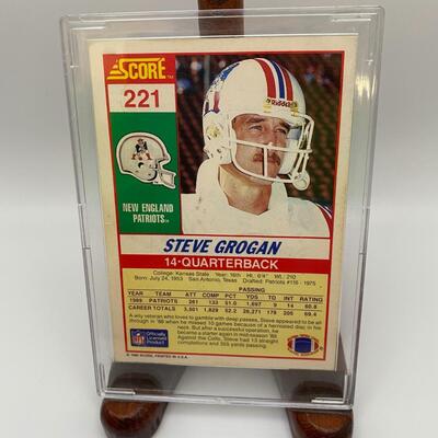 -39- Steve Grogan | Patriots Signed Card