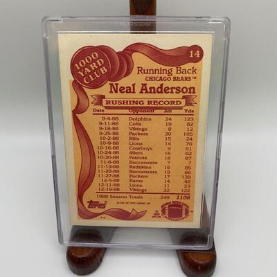 -41- Neal Anderson | Chicago Bears Signed Card
