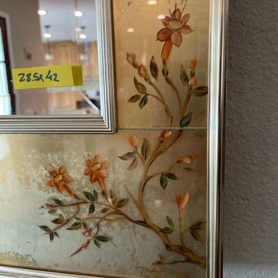 Asian cabinet and wall mirror