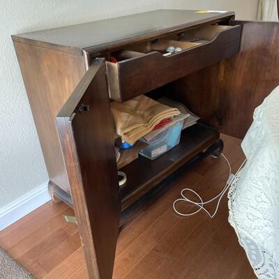 Asian cabinet and wall mirror