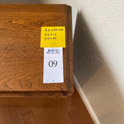 Drop leaf wood table - Vintage