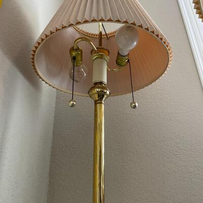 Pair of Brass Floor Lamps