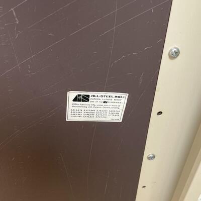 Laminated steel work table