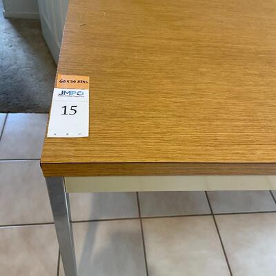 Laminated steel work table