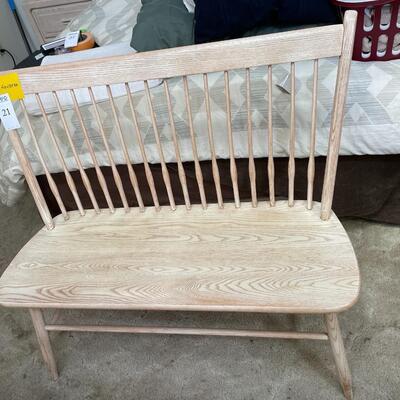 Wood bench
