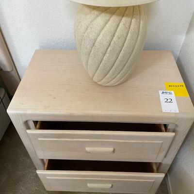 Stanley Furniture Nightstand and Lamp