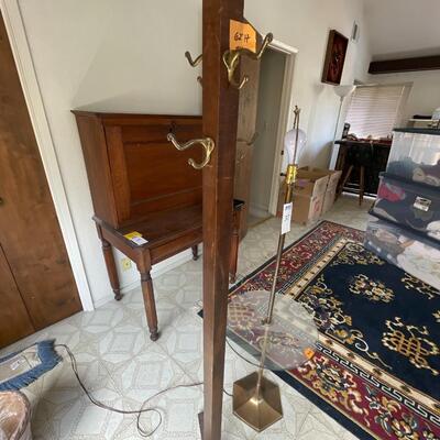 Coat Rack & Floor Lamp