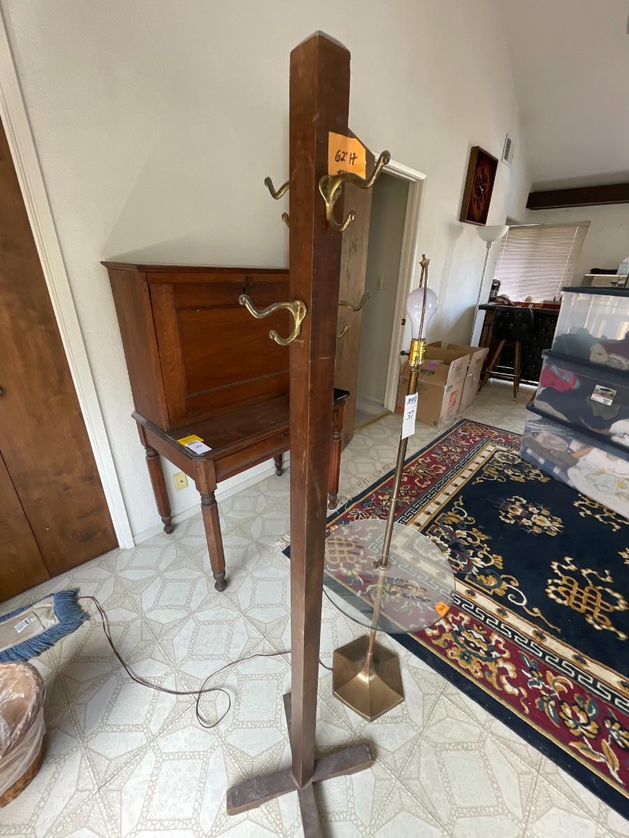 Coat Rack & Floor Lamp