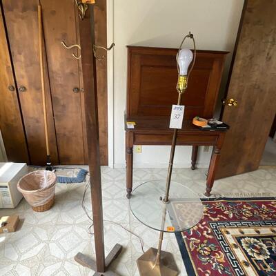 Coat Rack & Floor Lamp