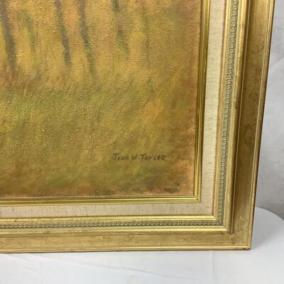 800  Large Oil on Canvas John W. Taylor Jr. (1931-2017) 