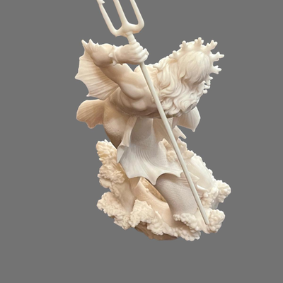Triton, God of the Sea, Alabaster Sculpture