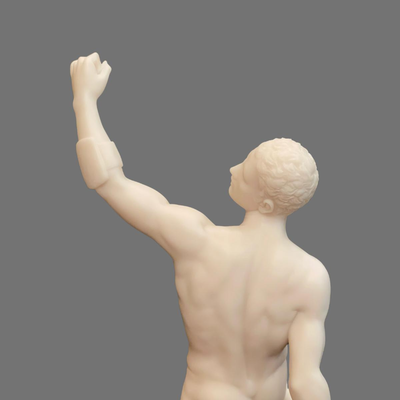 Le Gladiator Borghese Alabaster Sculpture