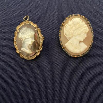 Sterling Silver Vintage Cameo Lot 