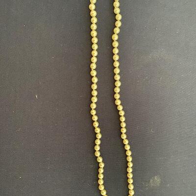 Pearl Necklace 14 K Gold Clasp