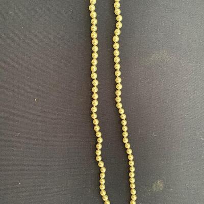 Pearl Necklace 14 K Gold Clasp
